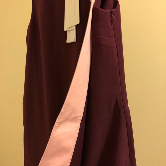 Ted Baker London Sleeveless Maroon Dress - Picture 6 of 7